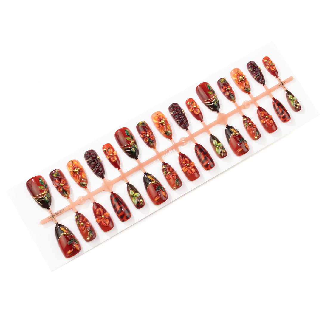 Floral Gel Nail Art Set Kalsten