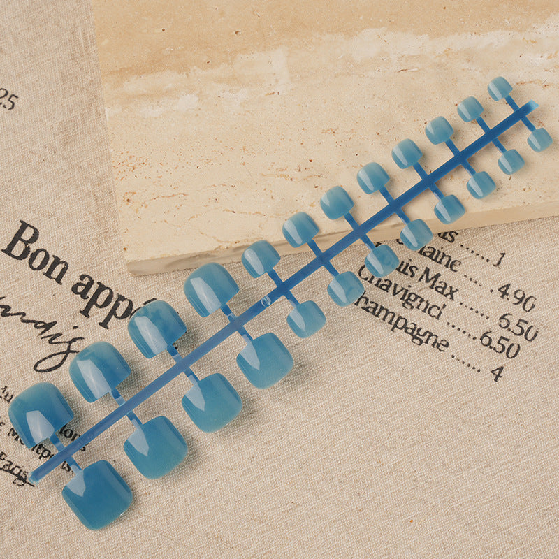 Stylish Glossy Press-On Toenails Kalsten