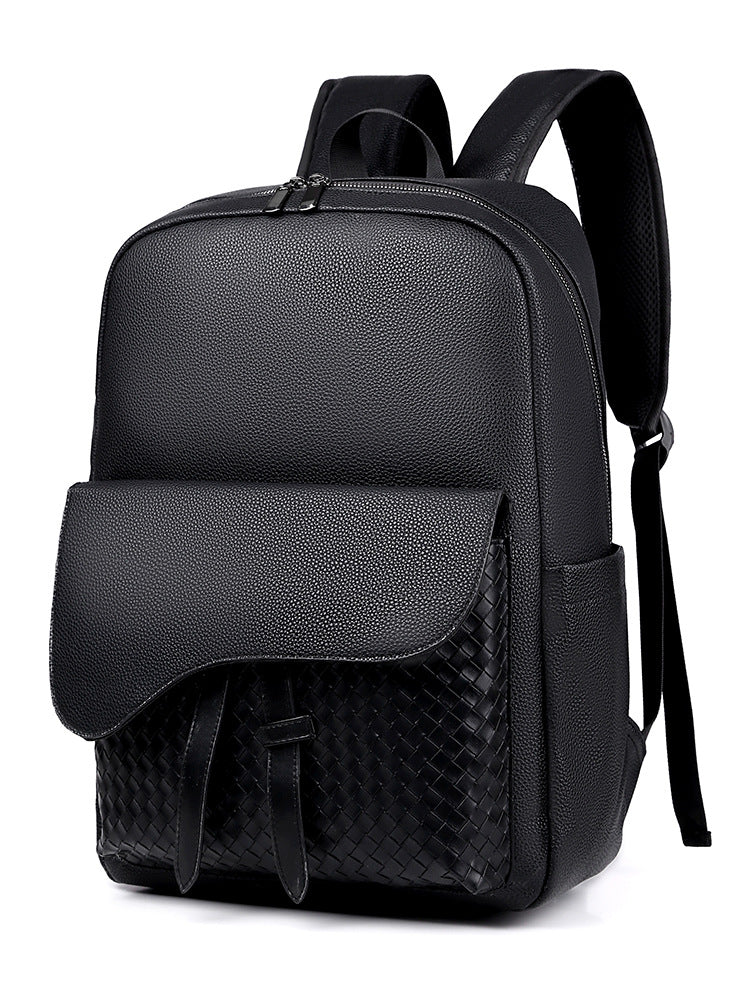 Elegant Textured Leather Backpack Kalsten