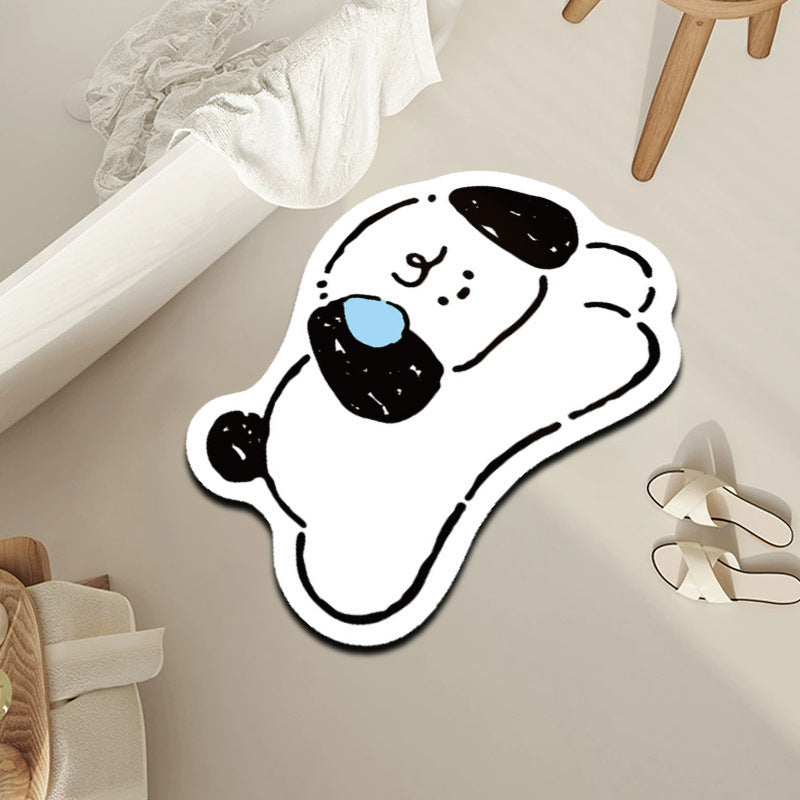 Cute Dog-Shaped Bath Mat