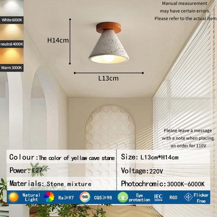Modern Stone Ceiling Light