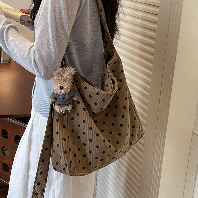 Casual Polka Dot Hobo Bag