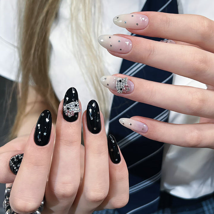 Elegant Starry Night Art Press-On Nail Set Kalsten