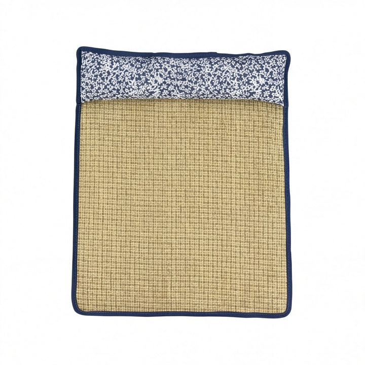 Unisex nan cooling sisal sleeping mat with padded neck pillow for pets Kalsten