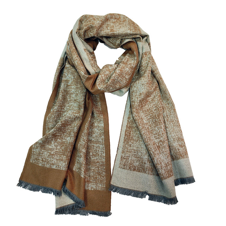 Women's Elegant and Warm Scarf with Modern Check Pattern Kalsten