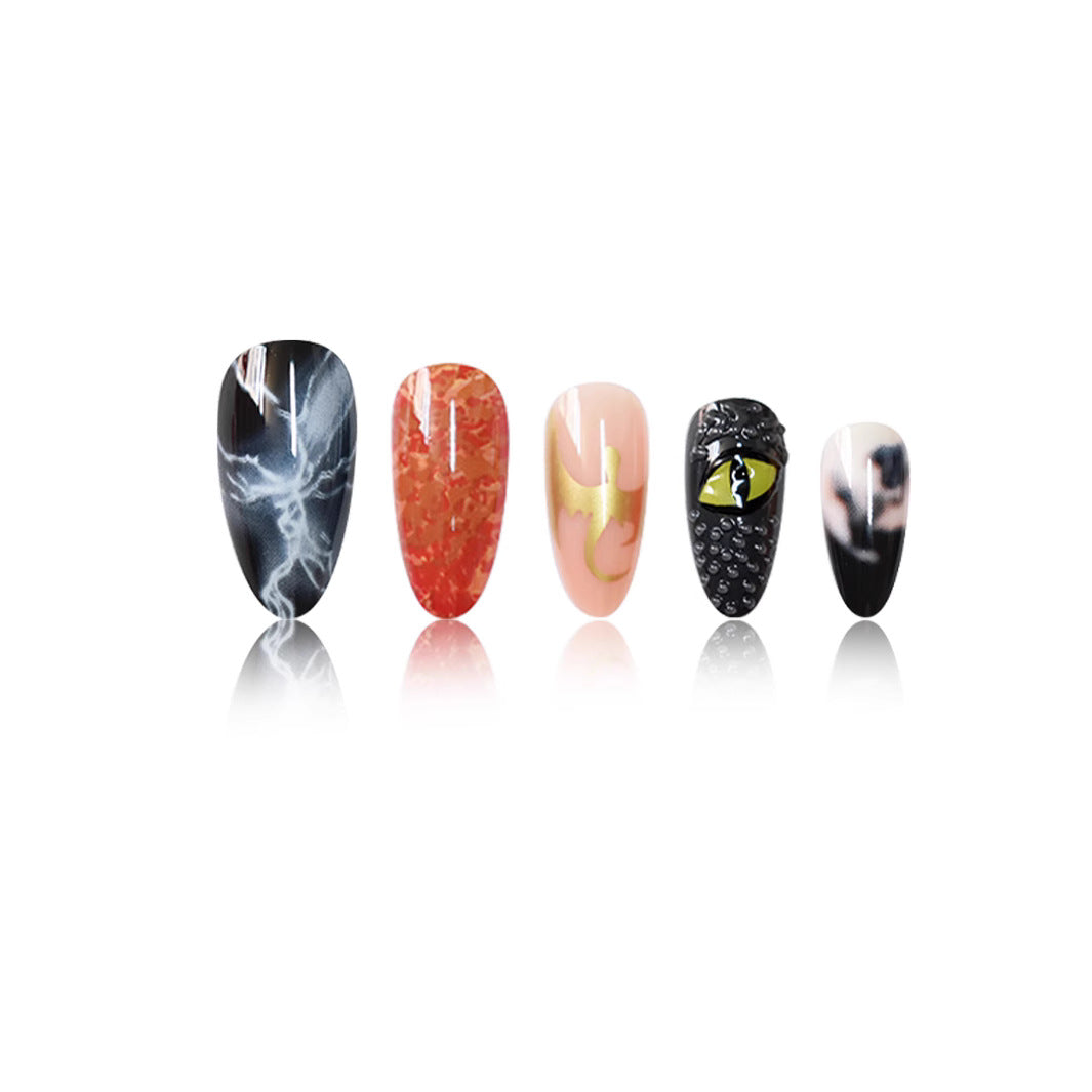 Artistic Themed Press-On Nail Art Kalsten