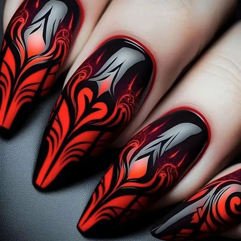 Chic Decorative Press-On Nail Enhancements Kalsten