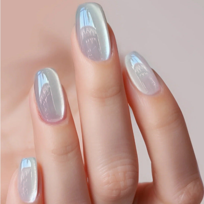 Glossy Reflective Press-On Nails Kalsten