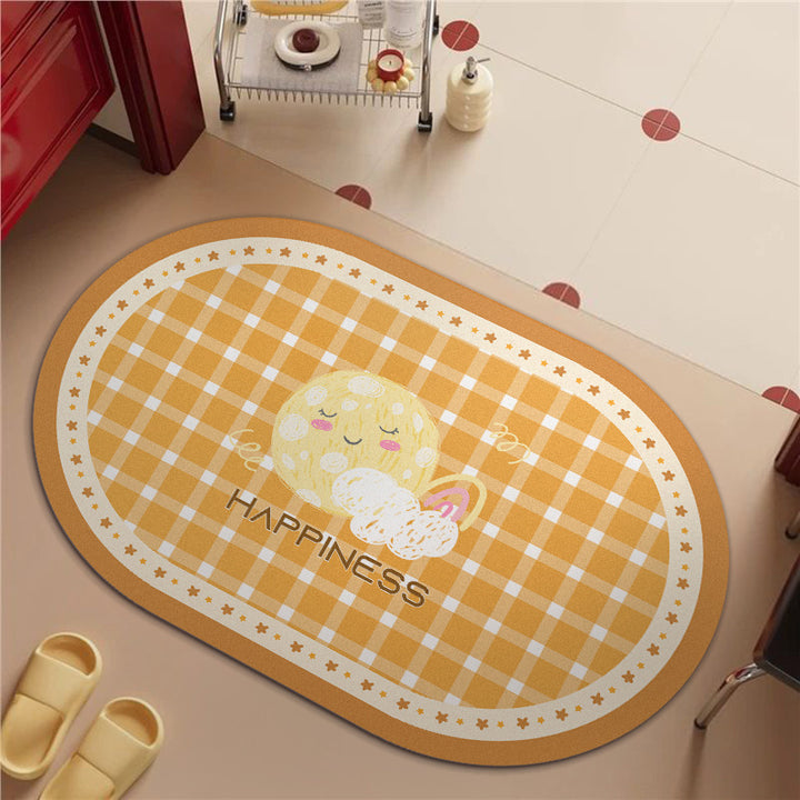 Soft Floral Bath Rug