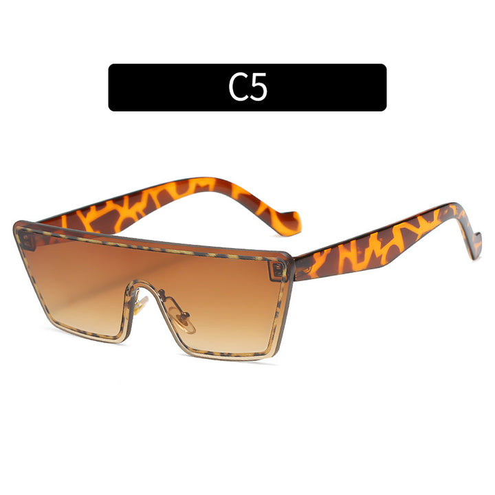 Oversized Geometric Sunglasses Trendy Design