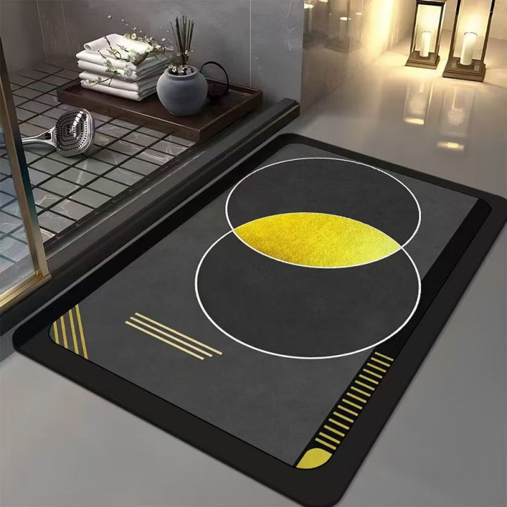 Abstract Geometric Design Bath Mat