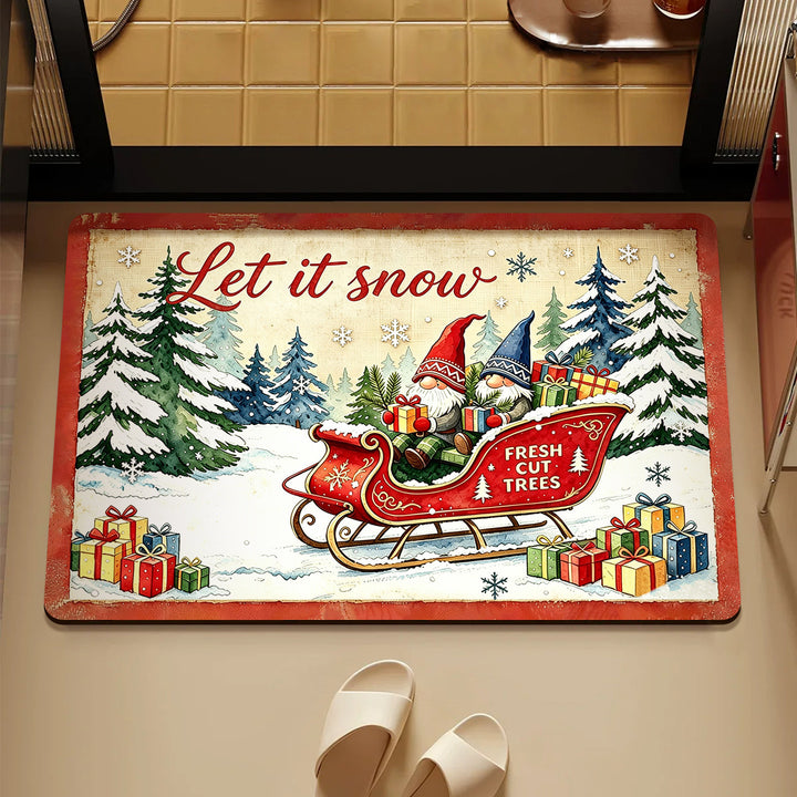 Holiday-Themed Soft Area Rug