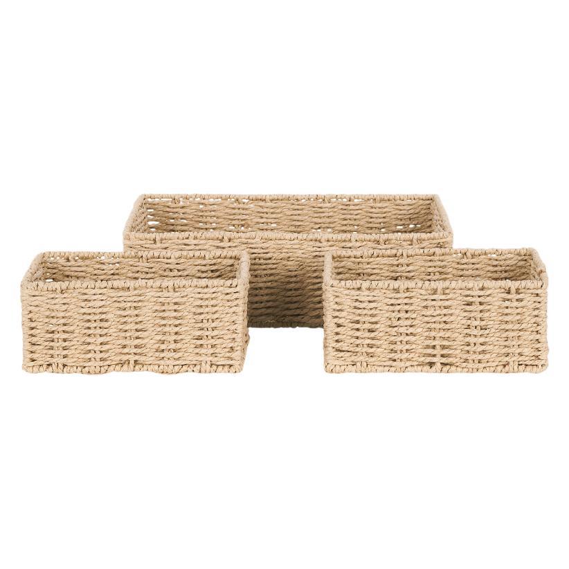 Rectangular Natural Woven Storage Basket Kalsten