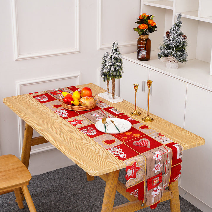 Festive table runner with Christmas motifs Kalsten