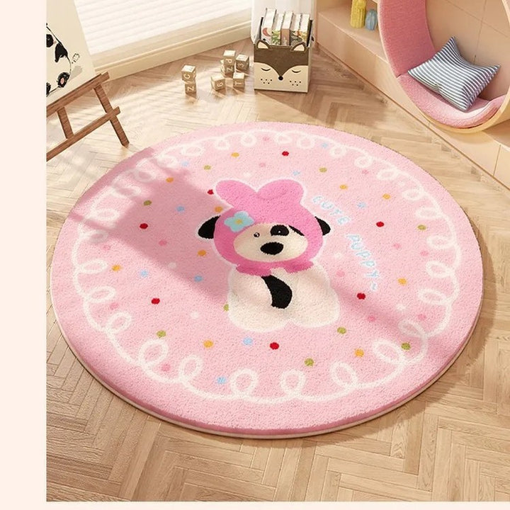 Cartoon-Themed Round Area Rug