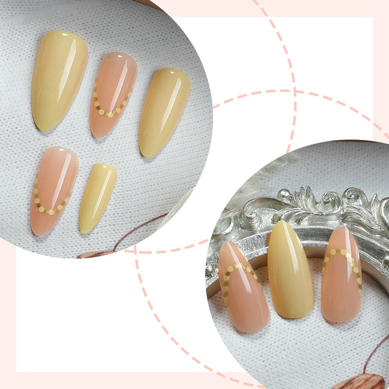 Elegant Natural Finish Press-On Nail Set Kalsten