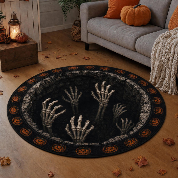 3D Eye Design Round Area Rug