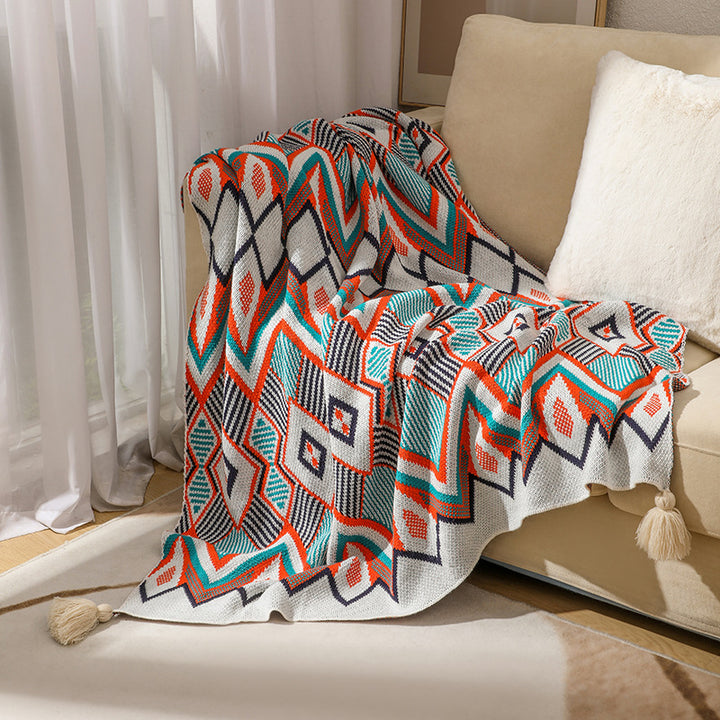 Decorative Knitted Throw Blanket Kalsten