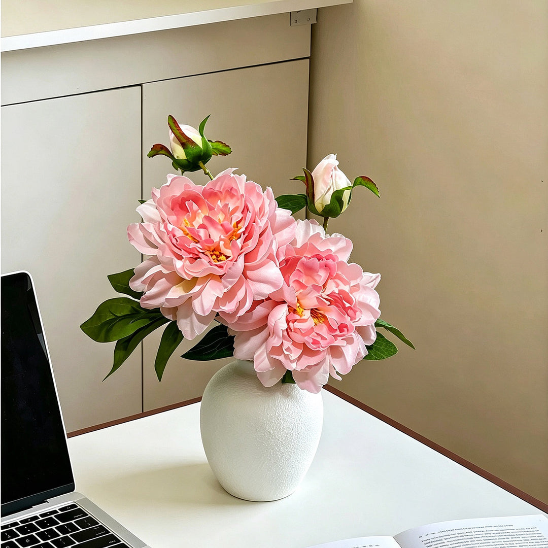 Lifelike Peony Flower Arrangement