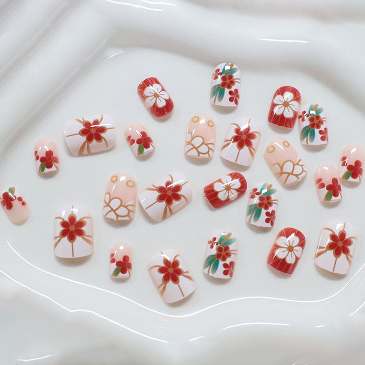 Floral Patterned Nail Art Kalsten