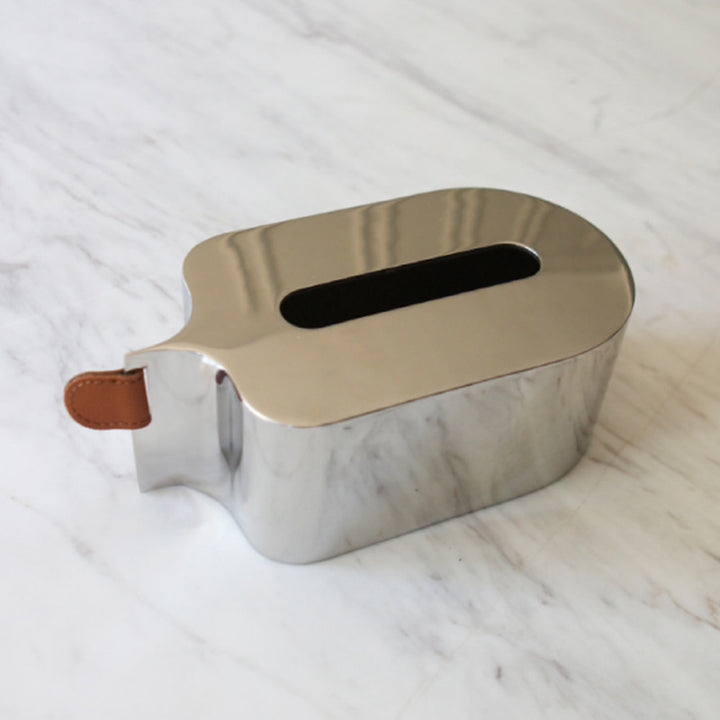 Contemporary Metal Tissue Box Holder