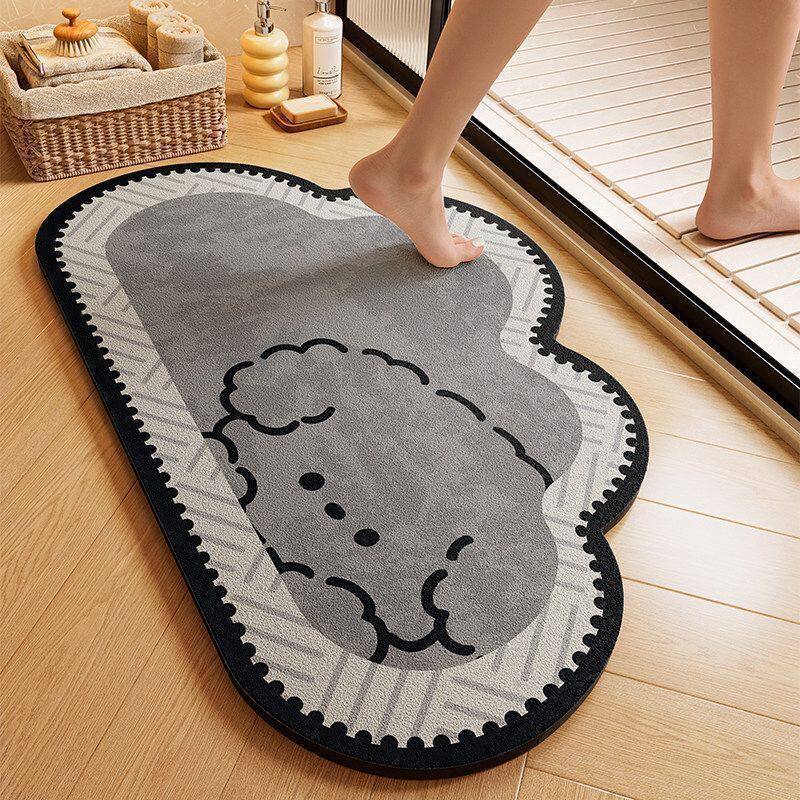 Playful Dog-Themed Bath Mat Kalsten