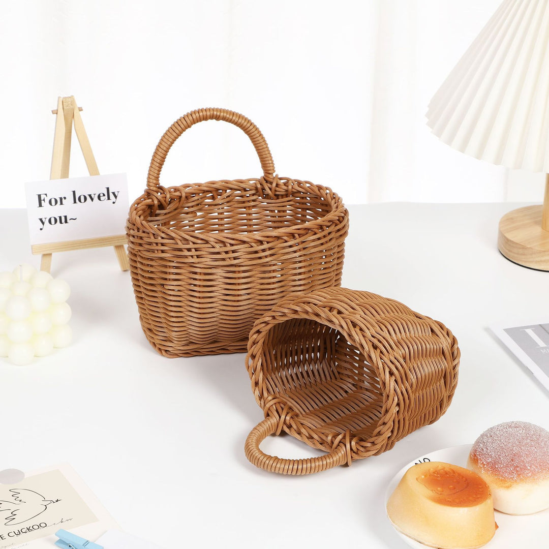 Handwoven Storage Basket with Sturdy Handle Kalsten
