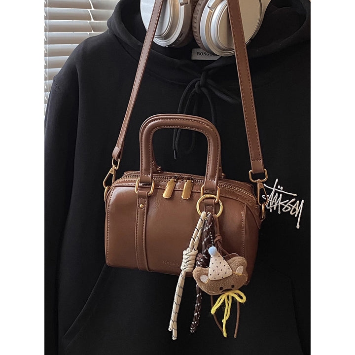 Soft Leather Handheld Satchel Kalsten