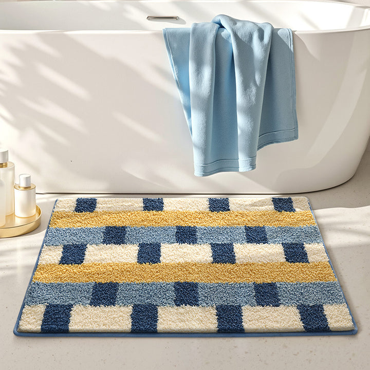 Playful UFO-Themed Bathroom Rug