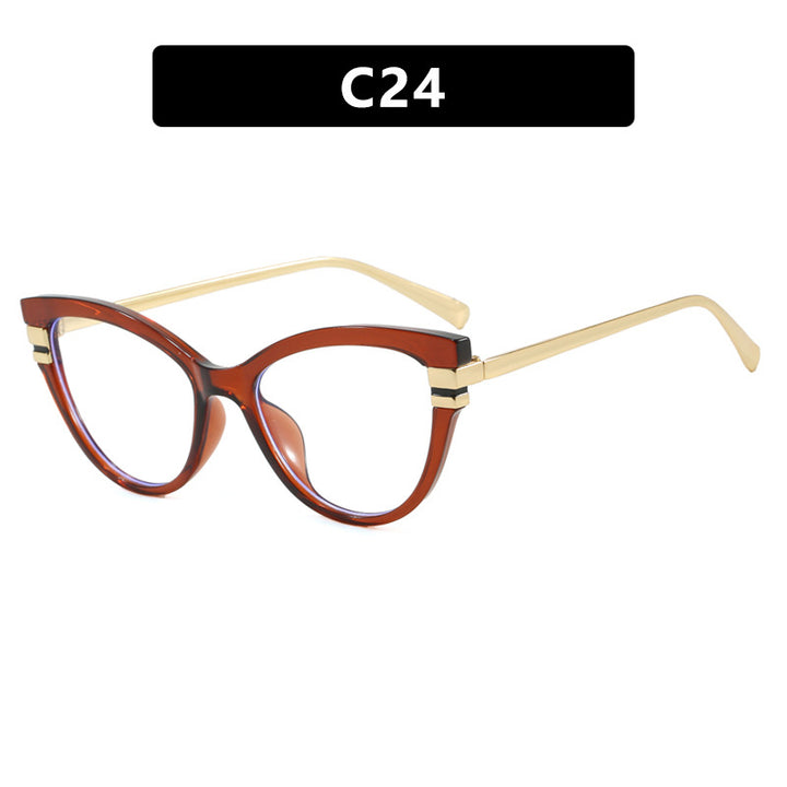 Ladies Cat-Eye Sunglasses with Elegant Metal Accents Kalsten