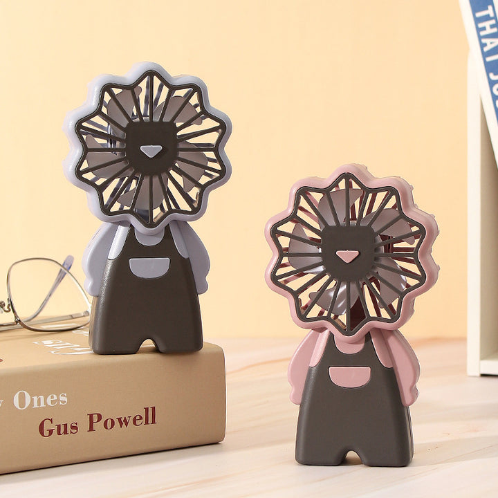 Women creative mini handheld fan with floral pattern Kalsten