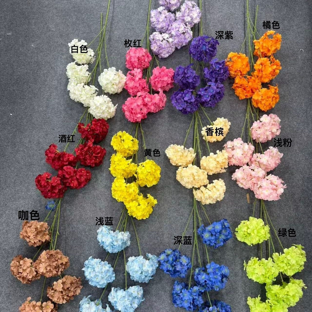 Lifelike Hydrangea Floral Arrangement