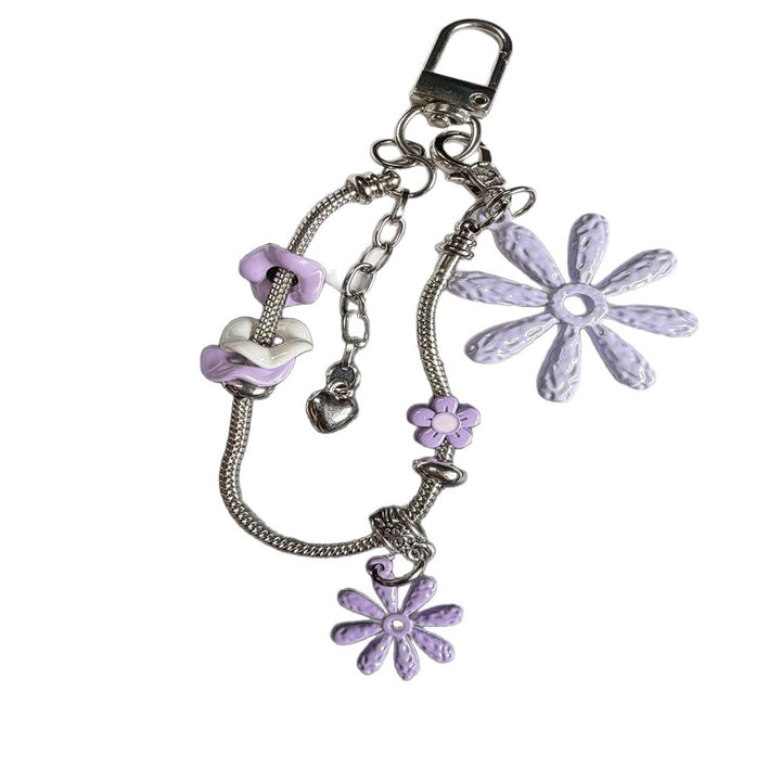 Floral-Themed Charm Keychain Kalsten