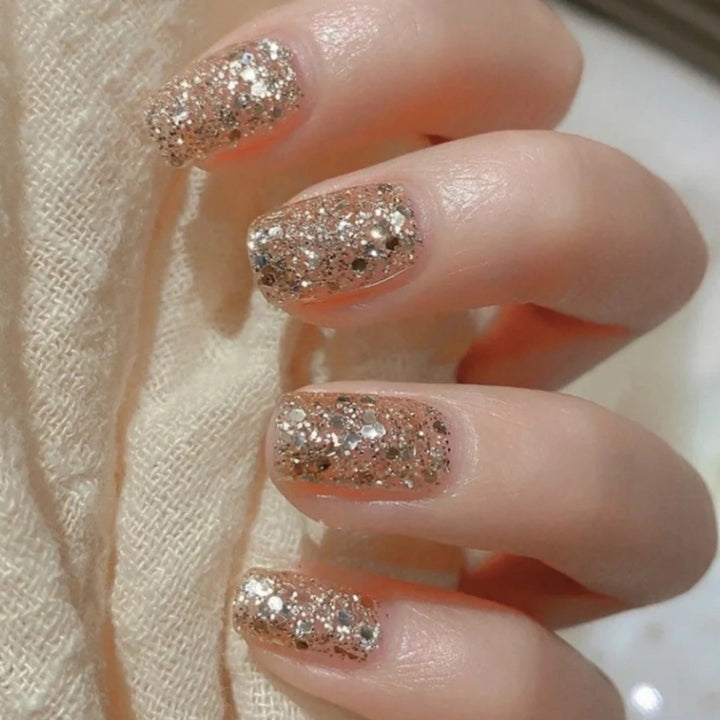DIY Glitter Effect Press-On Nail Set Kalsten