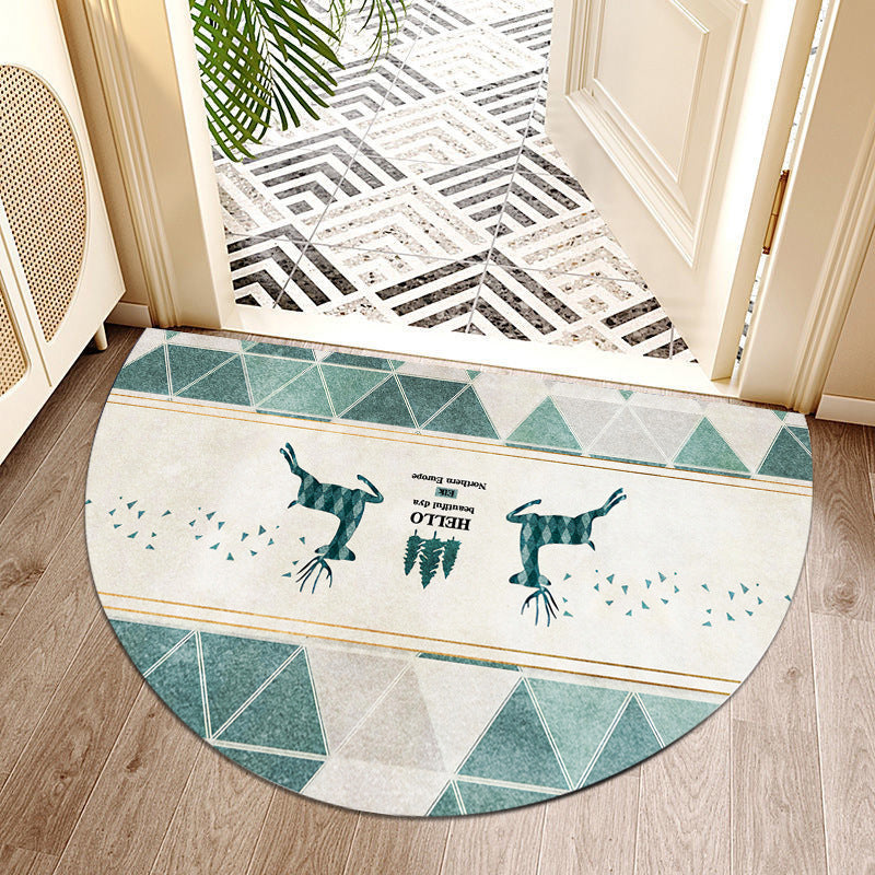 Geometric Patterned Entryway Mat