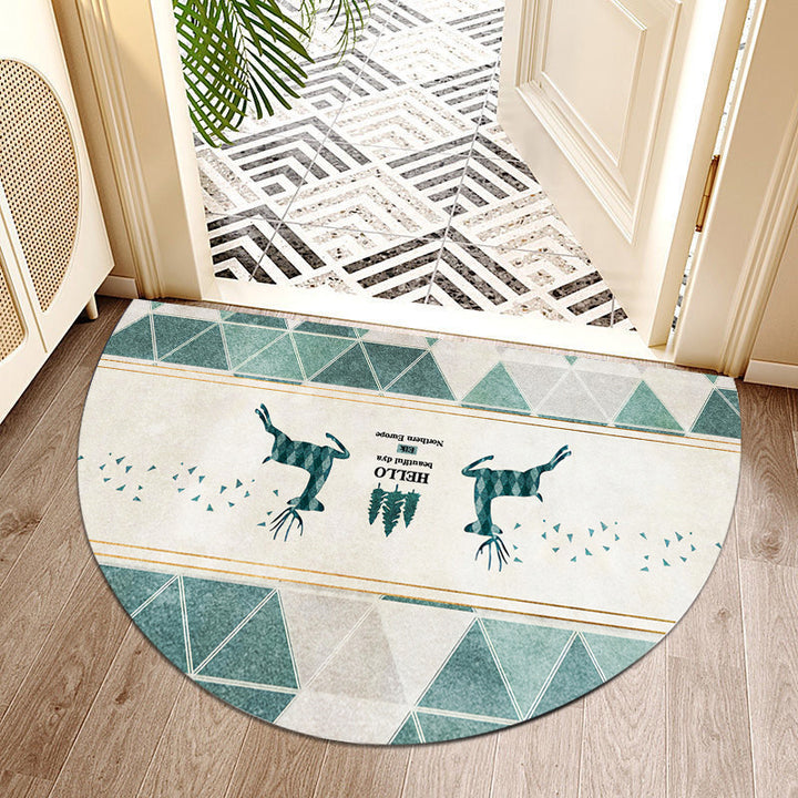 Geometric Patterned Entryway Mat