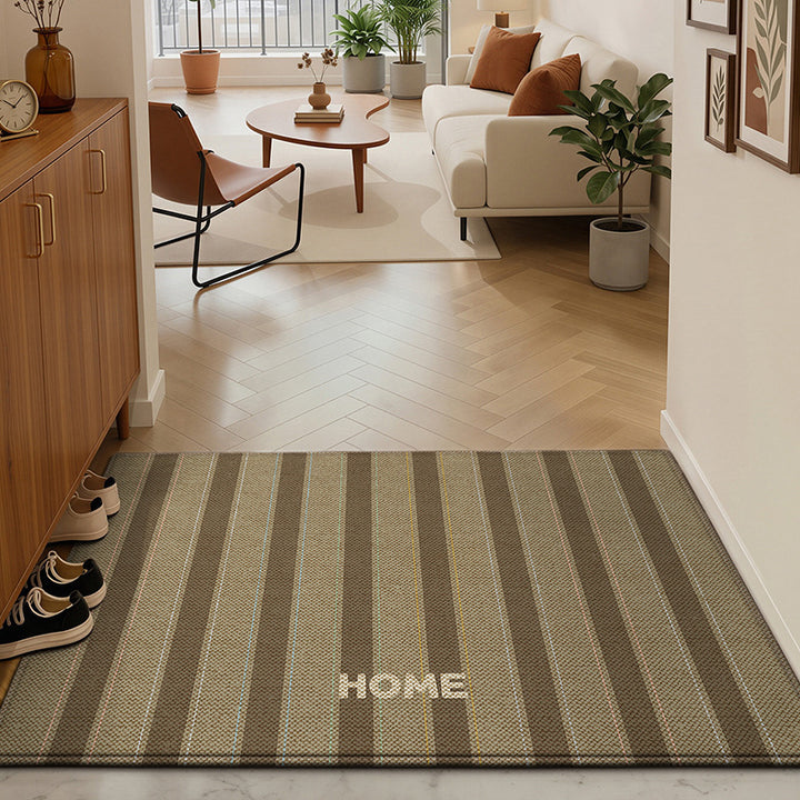 Striped Textured Welcome Mat Kalsten