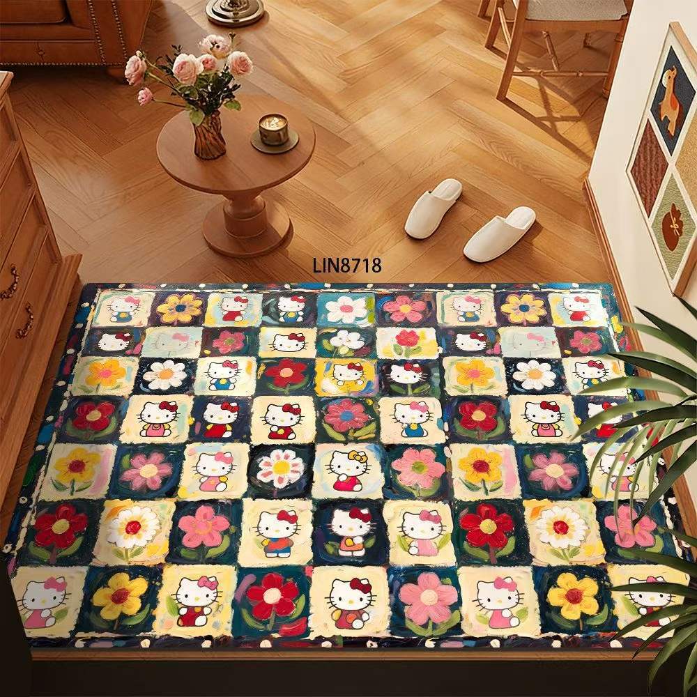Floral Pattern Decorative Floor Mat Kalsten