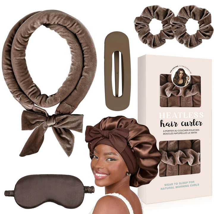 Heatless Satin Hair Curling Set