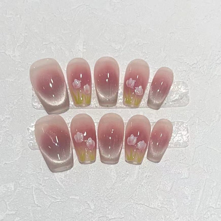 Floral Ombre Press-On Nails Kalsten