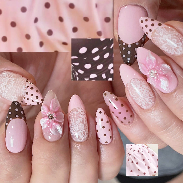 Elegant Floral Bohemian Nail Tips Kalsten