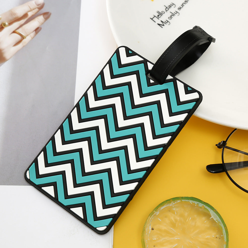 Unisex Chevron Patterned Luggage Tag Kalsten