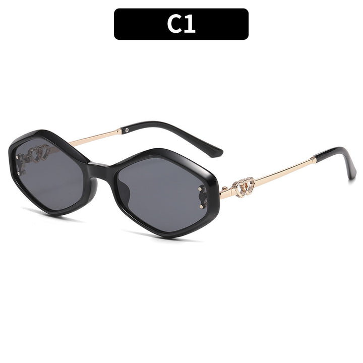 Chic Oversized Hexagonal Sunglasses