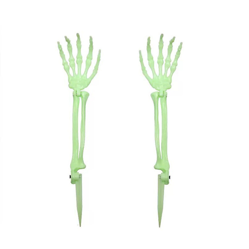 Creepy skeleton garden stakes