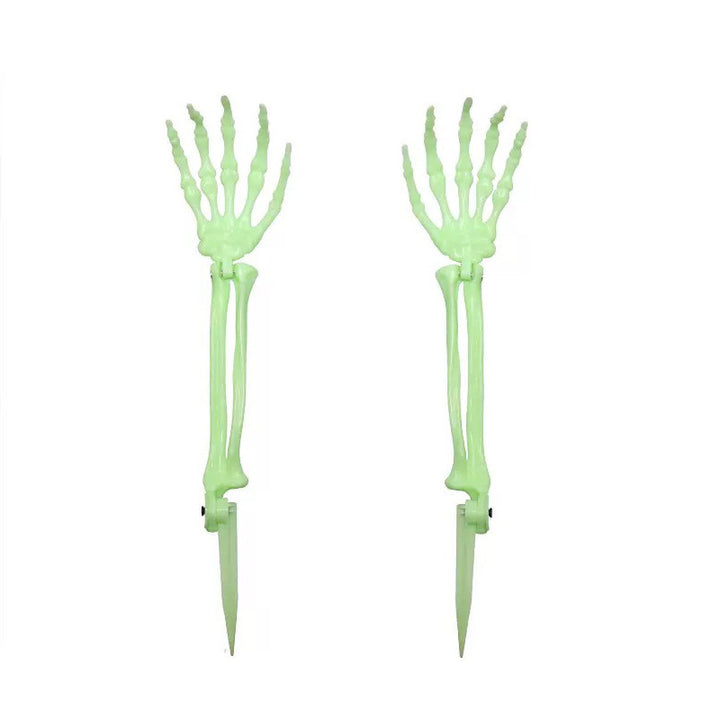 Creepy skeleton garden stakes