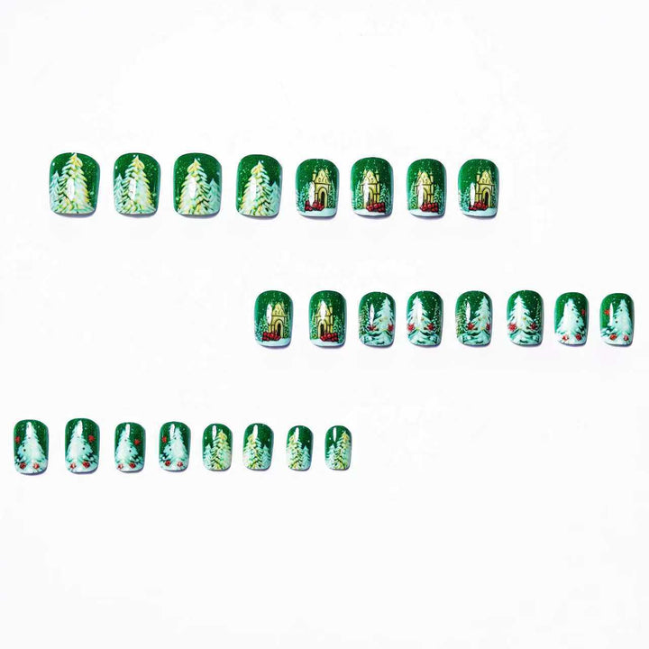 Artificial nails with Christmas design Kalsten