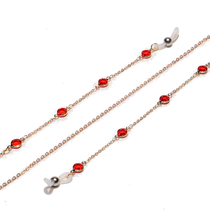 Elegant Gemstone Eyewear Chain Kalsten