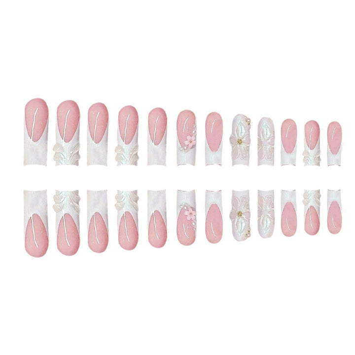 Decorative 3D Floral Press-On Nails Kalsten