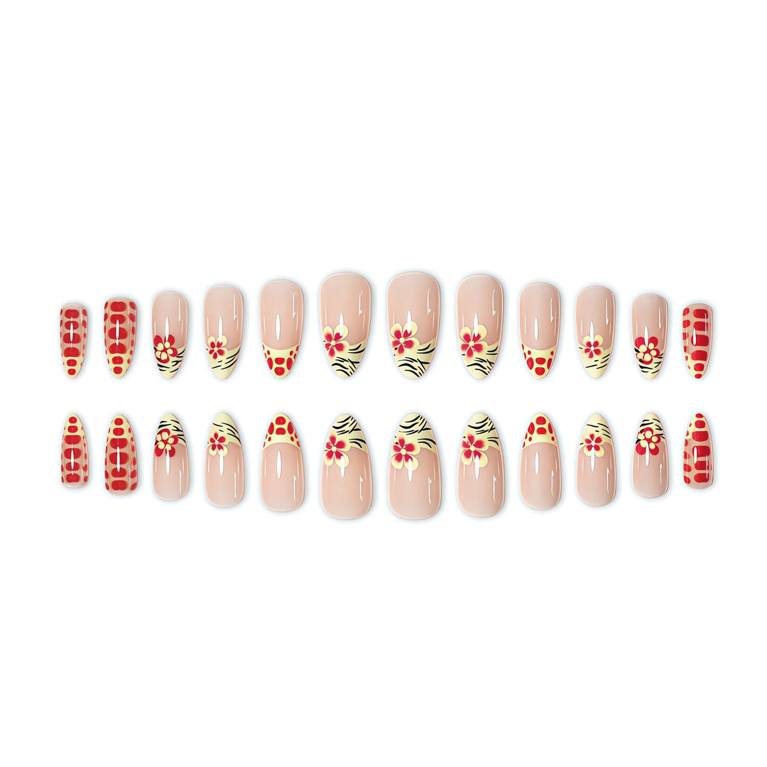 Artistic Floral Press-On Nail Set Kalsten 1787368887