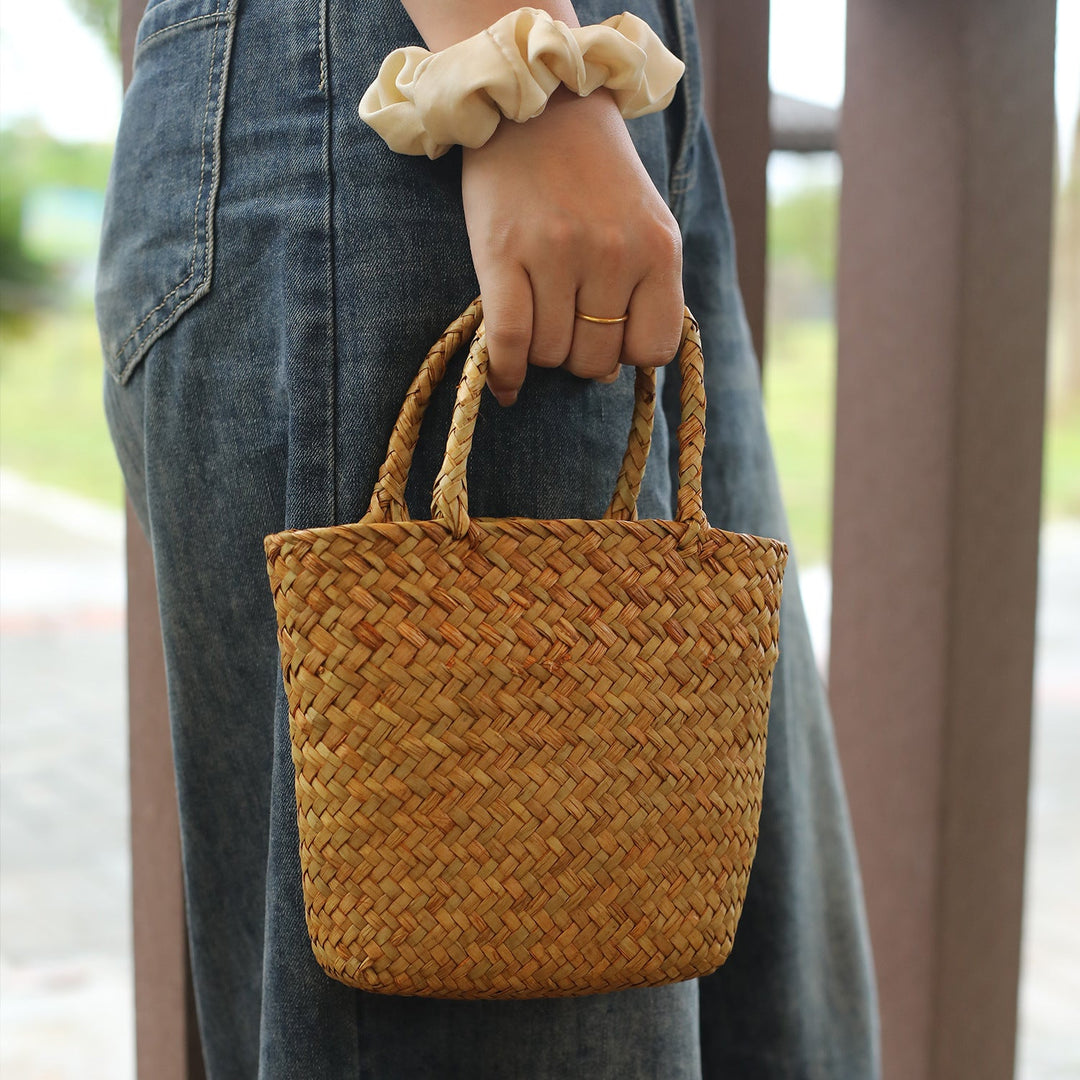 Handcrafted Woven Shopping Tote Kalsten